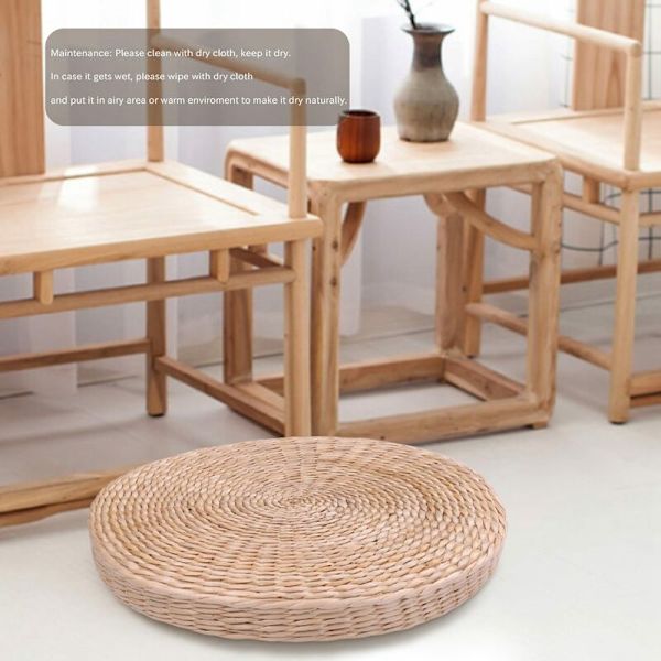 40cm Käsityönä tehty joogatuolin istuinmatto tyynyllä ja tyynyllä