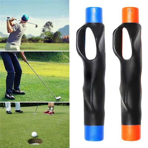 Golfgreppstränare utomhus golf swing tränare gestaltjustering träningshjälpmedel träningsgrepphjälp för nybörjare-A