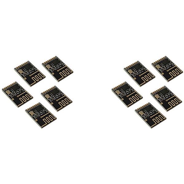 Mini NRF24L01 + -moduuli 2,4 GHz SMD Ilmainen lähetin-vastaanotin (10 kpl) 2,4G