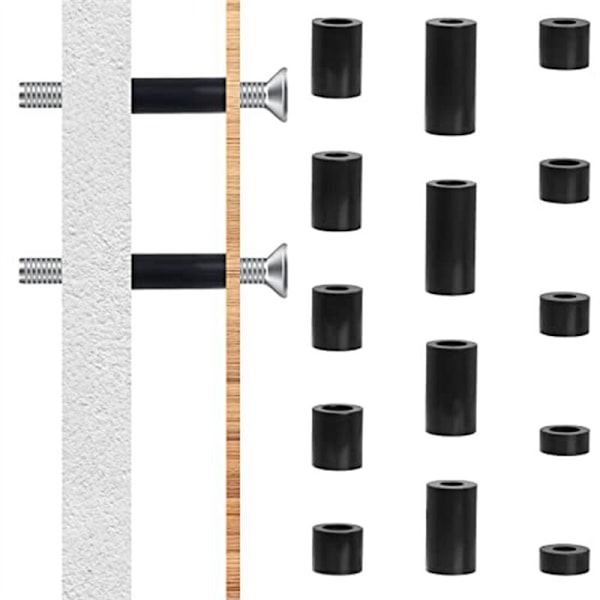 Sähköpistorasian ruuvien välikappaleet, Nylon pyöreä välikappale M3:lle, kytkimille ja sähkölle