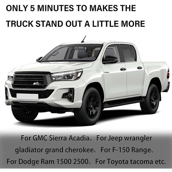 Auton ja kuorma-auton merkinnän säleikön koristelogo Kolmivärinen säleikkö - 4Runner Gray