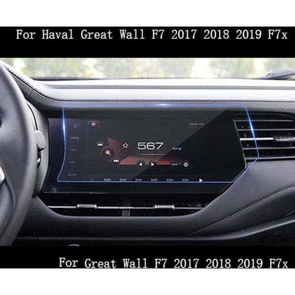 GPS-navigeringsskärmsskydd i härdat glas för F7X 2017-2020