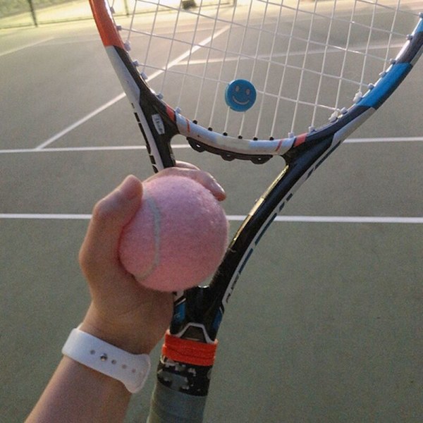 24 stk. Seriepakke Pink Tennisbolde Træning Elastisk Slidstærk 66mm