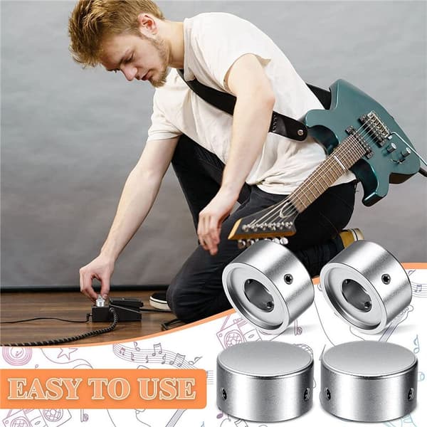 Effektpedal Topper, Barefoot Pedal Knappar, Gitarr Effekt Topplock för Ökad Noggrannhet och Komfort