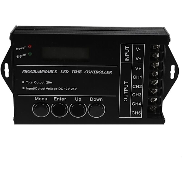 Tc420 Programmerbar Rgb Led Tidsstyring Dc4V-24V 5 Kanal Led Tidsdæmper