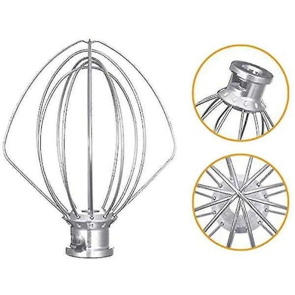 Rustfrit stålpiskeris 5k452ww til Kitchenaid køkkenmaskine