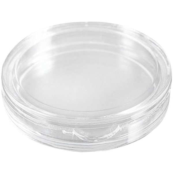 10 kpl pyöreä läpinäkyvä muovinen kolikkolaatikko 20mm