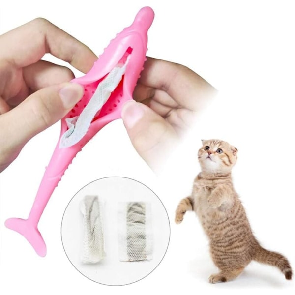 Katt Tandborste Katt Fisk Form Tandvård Leksak Kattmynta Katt Leksak Kattmynta Leksak Katt Tandborste Katt Fisk Leksak Tandborste
