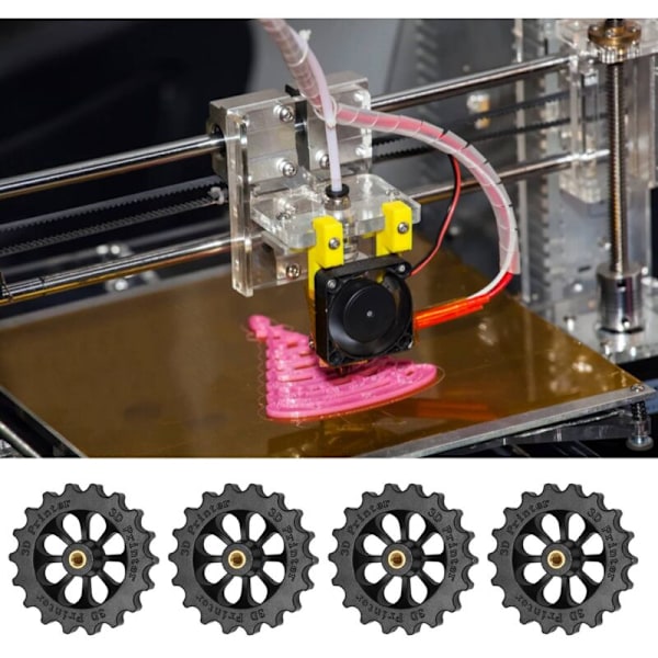 3D-skrivartillbehör Twist Main Auto Nivelleringsmutter Kit för Ender3 CR10 / 10S Hotend (Blå + Svart)