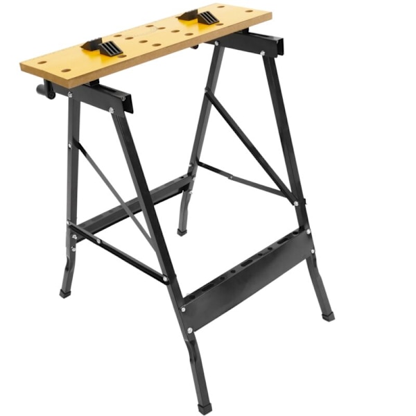 Foldbart arbejdsbord med skruestik. Foldbart bord til gør-det-selv. 100 kg