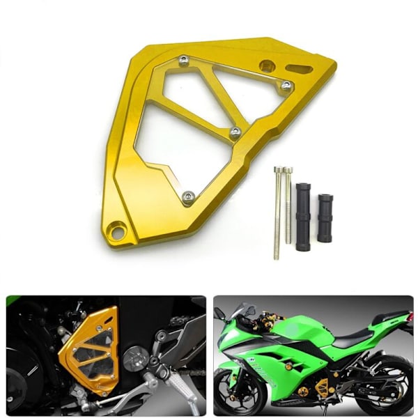 För Ninja250 Ninja300 Z250 Z300 2013-2017 Kedjeskyddsskydd Vänster Sida Motor Guld