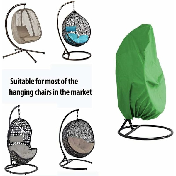 Utomhusmöbelöverdrag - Trädgårdsråttan Vattentätt Hängande Stolsöverdrag - Ägg Skyddande Överdrag Stol - 210D Oxford Polyester PVC Överdrag