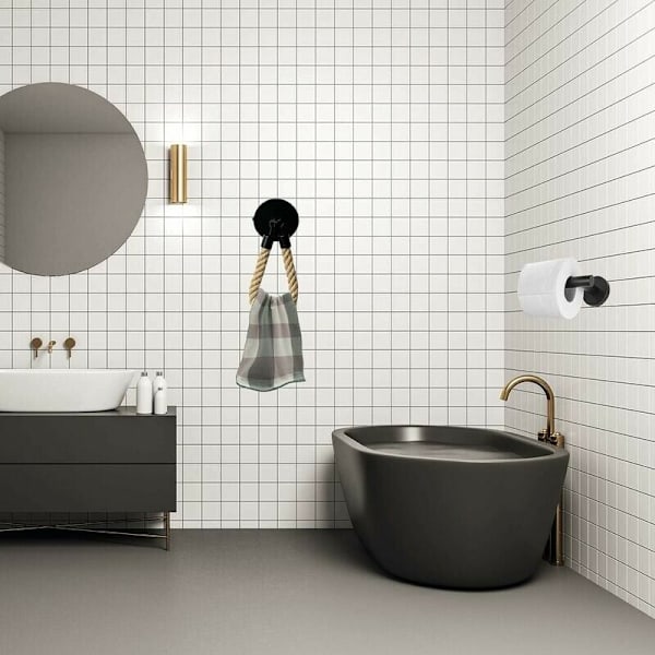 Toiletpapirholder, Toilet Rulleholder med Telefonhylde, 304 Rustfrit Stål, Ingen Boring Vægmontering til Badeværelse (Linen)