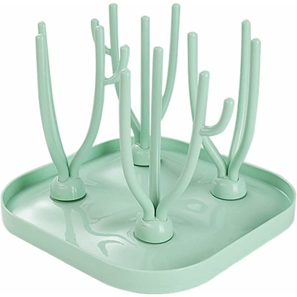 Babyflaskedryer, Babyflaskedryerstativ, Treflaskedryer, Flaskedryer, Treflaskedryer, for Babyflasker, Ren og Hygienisk (G
