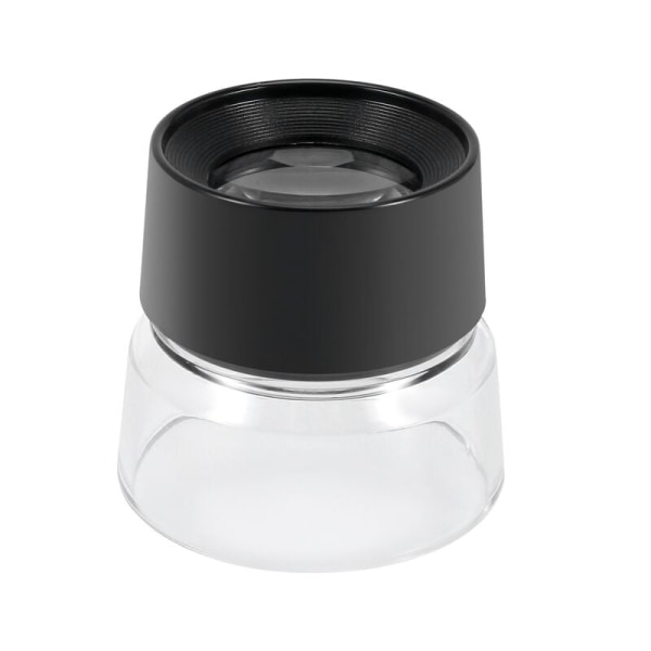 10X Multifunksjonell sylinder øyeforstørrelse forstørrelsesglass Lupe forstørrelsesverktøy for klokkehjørne Svart + Transparent