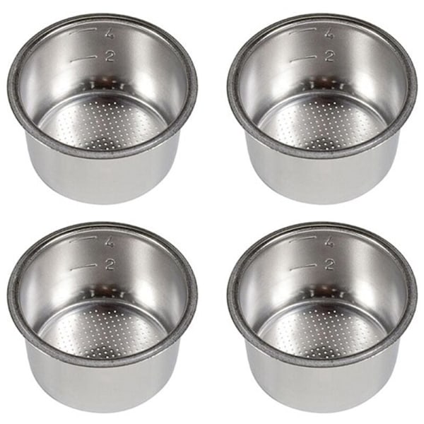 4 st Serie 51 mm Filterkorg Hållbart Tryck 4 Koppar Kaffefilterkopp Kaffe Produkter Kökstillbehör