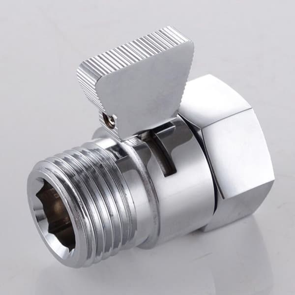 Messing Stempel Brusehoved/Håndbruser/Bidet Stopventil Flow Control Universal Udskiftningsdel--