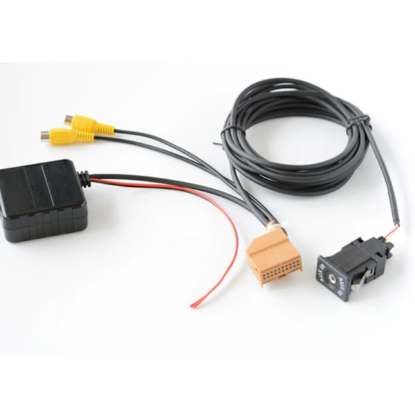 12V MMI 2G Bil Bluetooth AUX Trådlös AV/AV2 Adapter Kabel För A6 A8 2006-2008 J523