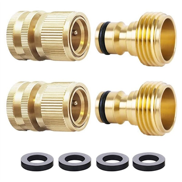 Have Connector til haveslange Have Slangetilbehør Hurtigkobling Messing Slangekoblinger Connector Fittings