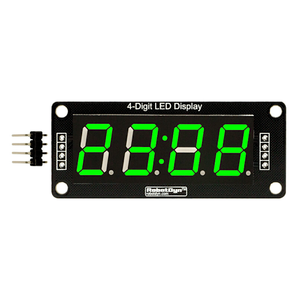 4 Digitaalinen LED-näyttöputki 0,56 tuumaa Kaksoispistekello 7-segmenttinen, Tm1637 Näyttö (Punainen)