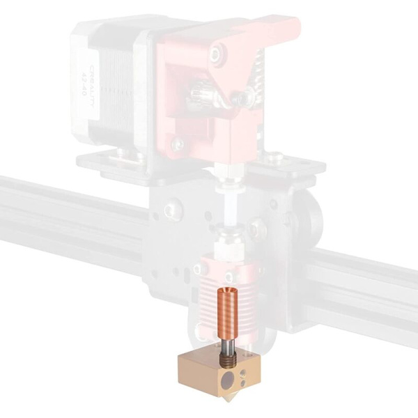 4.1 Bore Titan-Koppar Legering Värmebrytare Halsmunstycke för 3 V2, Pro, CR10 Serie 3D-skrivardelserie