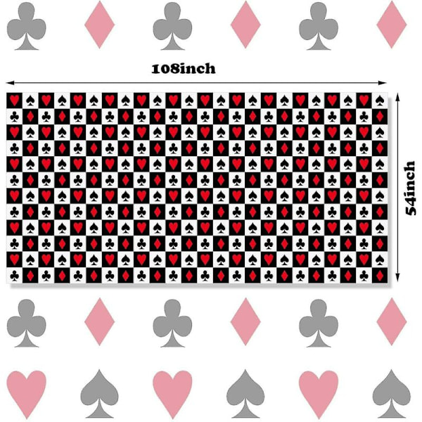 2 kpl Pokeri pöytäliina Casino teeman juhlat koristeet Las Vegas pöytäliina Casino pöytäkilpailu