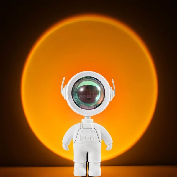 USB lataus 360 LED Rainbow Color Projektori Robot Touch Night Light Sunset Selfie Projektori Makuuhuoneen pöytälamppu