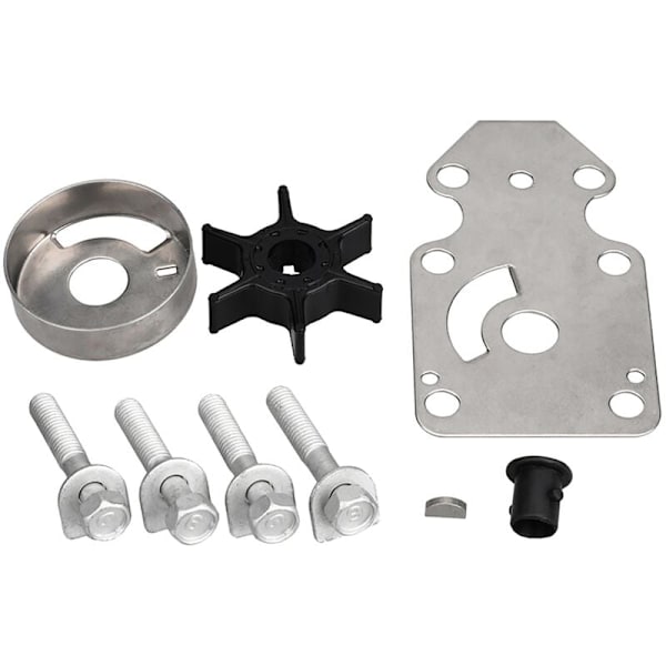 63V-W0078 Vattenpumps Impeller Reparationssats för Yamaha 2-takts 9,9 hk 15 hk Utombordsmotorer 1996-2019