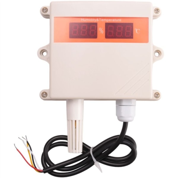 RS485 Temperatur- og Fugtighedssensor Vandtæt Digital Lufttemperatur- og Fugtighedssender LED-display (C)