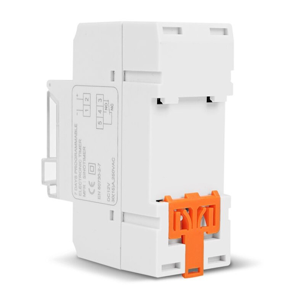 TM919B 12V 30A Programmerbar Digital DIN-Tidsurkontakt Automatisk Cyklus Timing Controller til Lys, Ventilatorer