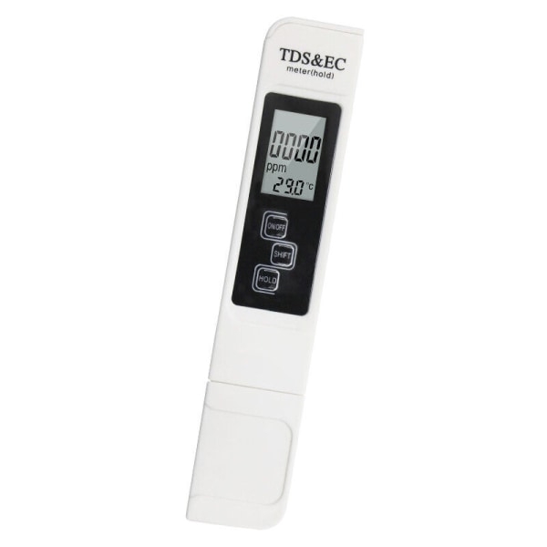 Elektronisk pH-mätare, TDS&EC-temperaturmätare, 3 i 1 vattenkvalitetstestare med LCD-display, automatisk kalibrering, test för simbassäng, akvarium