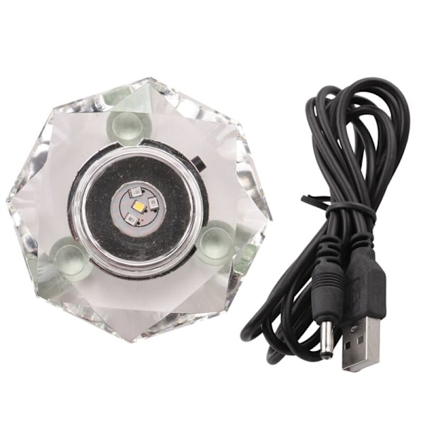 Multi-Color Crystal LED Lys Base Automatisk Blinkende Base Farve Show Stand Belyste Display Plade med Flad Top Overflade