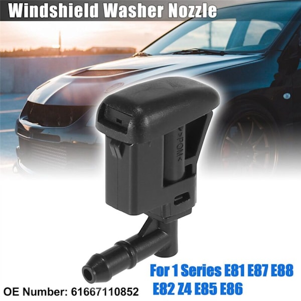 2X för 1-serien E81 E87 E88 E82 Z4 E85 E86 Vindrutespolardysor Spruta Jet Fönster Ny 61667110852