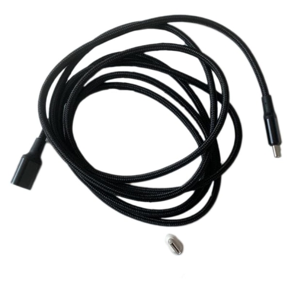 USB-C magnetisk kabel, Type-C aluminiumlegering opladning magnetisk absorption PD datakabel, til Pro, sort