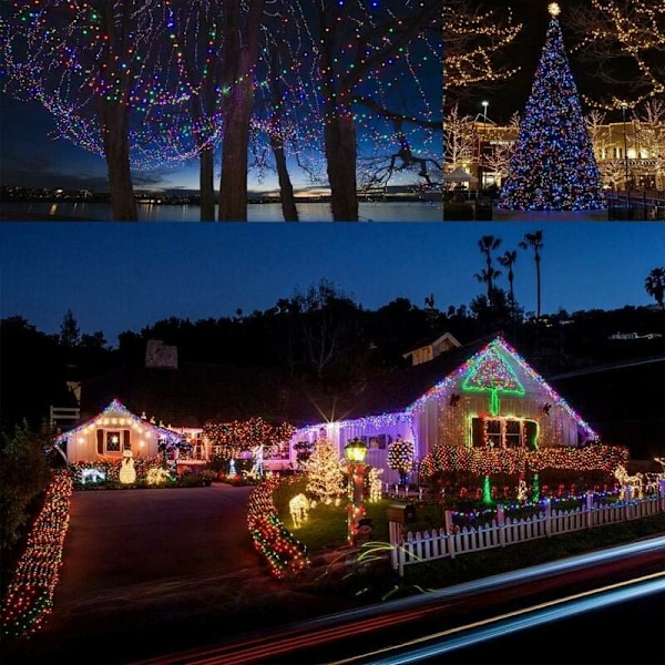 30M 300 LED-ljusslingor Karneval Bröllop Utomhus Inomhus Trädgård Belysning, LED-ljusslingor Träd Fairy Lights för Julgran Dekoration Gazebo G