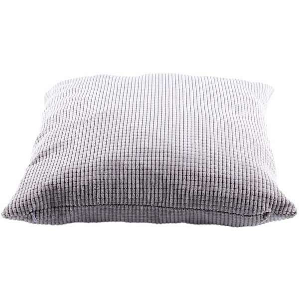 Majskärnor Bomull Kvadratisk Veke Dekor Kast Soffa Bil Kuddfodral Kudde 65 x 65 cm Grå