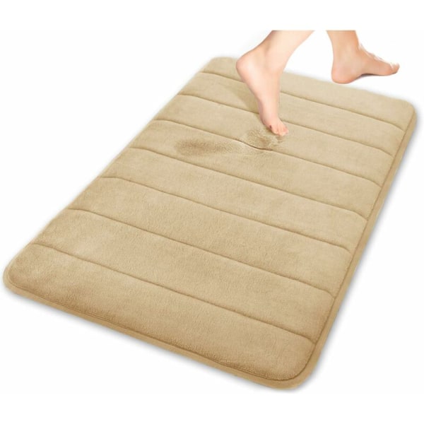 Suuri muistivaahtokylpymatto 50 x 80 cm (Beige) -