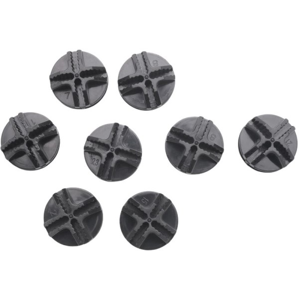 Wire Square Plastic Connectors til Skab og Modulært Opbevaringsstativ, Opbevaring Hylde, Sæt med 8 (Sort)