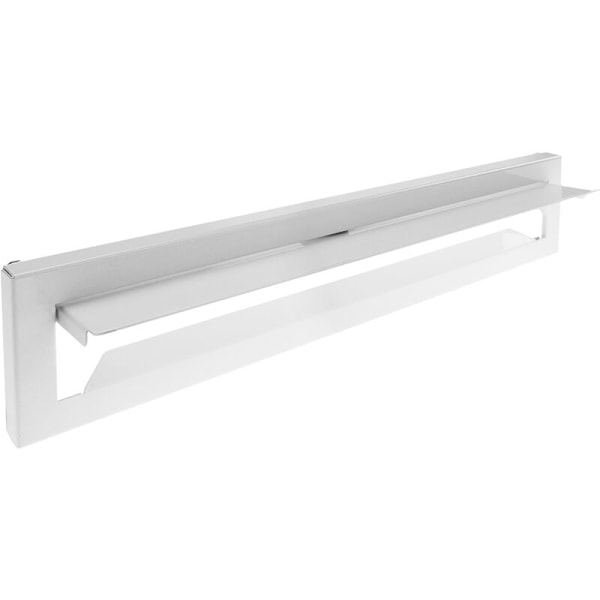 Brevlåda med lucka. Brevinkast för dörrar och staket i vit stål 364 x 71 mm