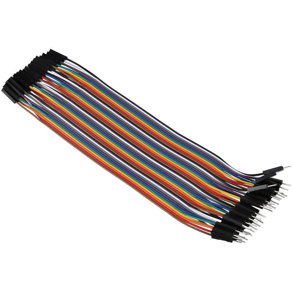 40 stk 20 cm 2,54 mm han-til-kabel-forbindelse til breadboard