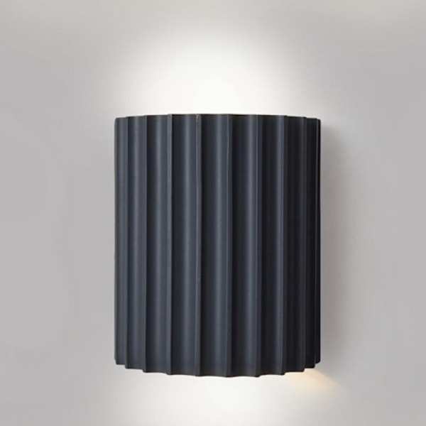 Soveværelsesvæglampe Indgangsgang Stue Lampe Harpiks Vægskål Indendørs Væglampe Natlampe (Mørkegrå)
