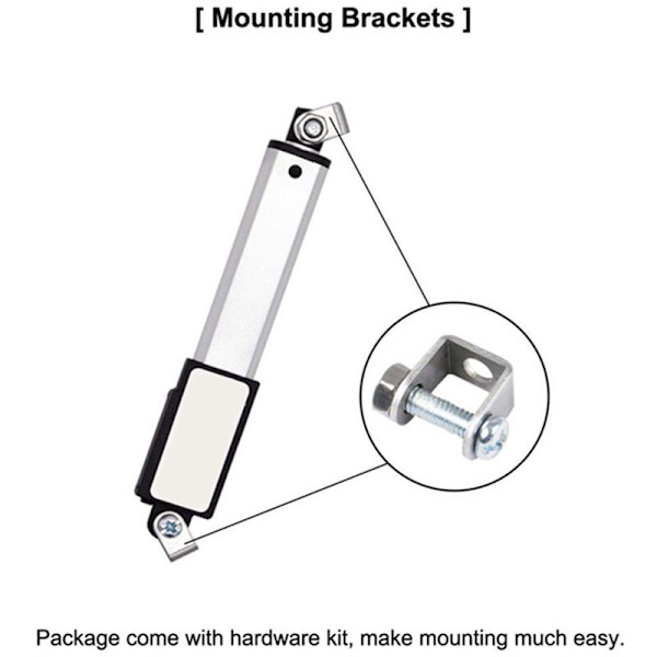 DC 12V vedenpitävä IP54 Mini lineaarinen toimilaite 100mm iskunpituus sähköinen lineaarimoottori ikkunanavaaja 30mm/s nopeus