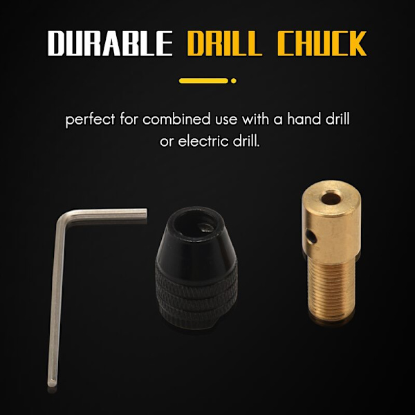 Mini 0,3-3,5 mm för elektronisk minidrillchuck bitverktygssats universell ny