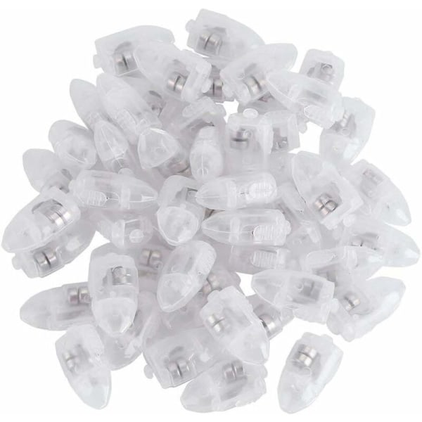 50 kpl LED-ilmapallot Valot kukkapaperi Lyhdyt Valo hääjuhlakoristeisiin Valkoinen