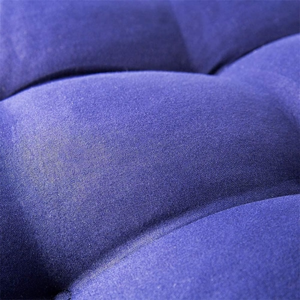 Solseng Stolputer, puter sjeselong Utendørsmadrass hvilestol vattert tykt polstret setepute hvilestol gyngende med bånd (marineblå, 1