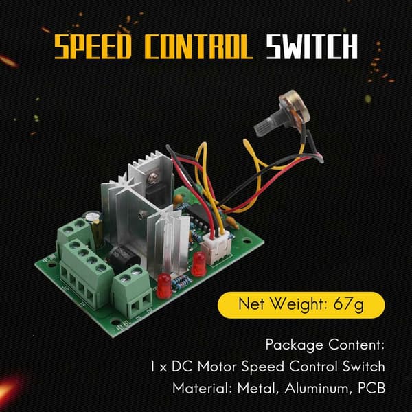 12V 24V 30V 120W PWM Justerbar DC Motorhastighetskontroller CCM2