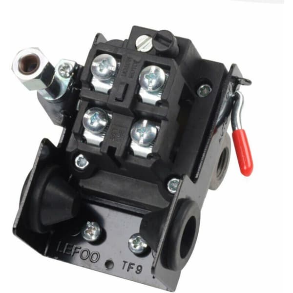 Lefoo Luftkompressor Tryckströmbrytare Kontroll 95-125 Psi 4 Port