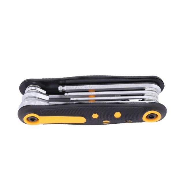 Cykelværktøjssæt Multi Cykel Reparationssæt Hexagonale Eger Nøgle Skruetrækker Multi-Blade Cutter Foldbar Multifunktionel Krom Vanadium Stål