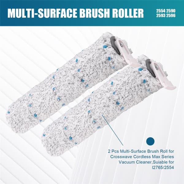 2 st Multi-Surface Brush Roll för Crosswave Max Series Dammsugare, Lämplig för 2765/2554