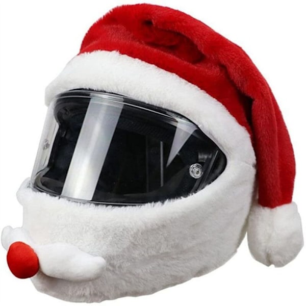 Cartoon Helmet Plush Helmet Protective Cover Full Face Helmet Cover for Christmas Outdoor Fun Helmets